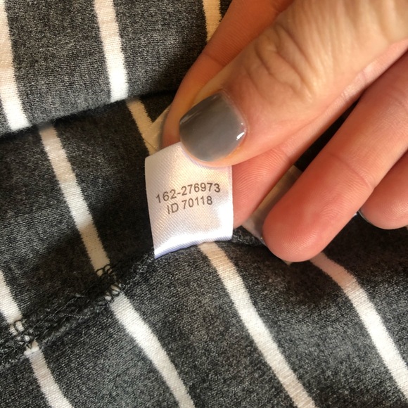 Ann Taylor LOFT grey w/white stripe blazer - Picture 5 of 6